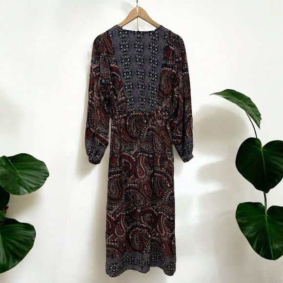 Knox Rose Boho Night Sky Maxi Dress in Multicolor Paisley - Picture 4 of 12